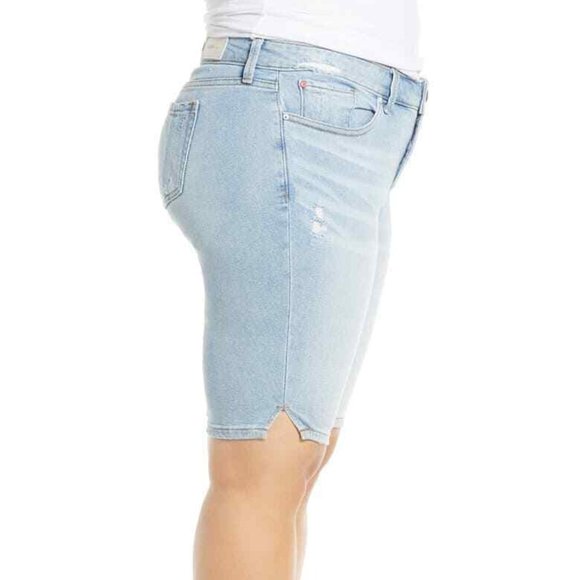 Slink Jeans 18W Sabrina Bermuda Denim Shorts - Picture 2 of 9